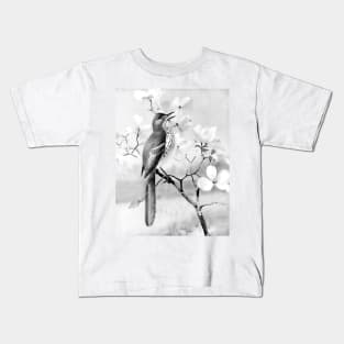 bird in profile eastern landscape Kids T-Shirt